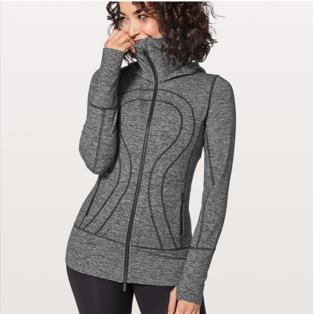 LULULEMON Stride Jacket, Heathered Black size 4